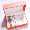 Fashion bracelet necklace ring ladies watch set