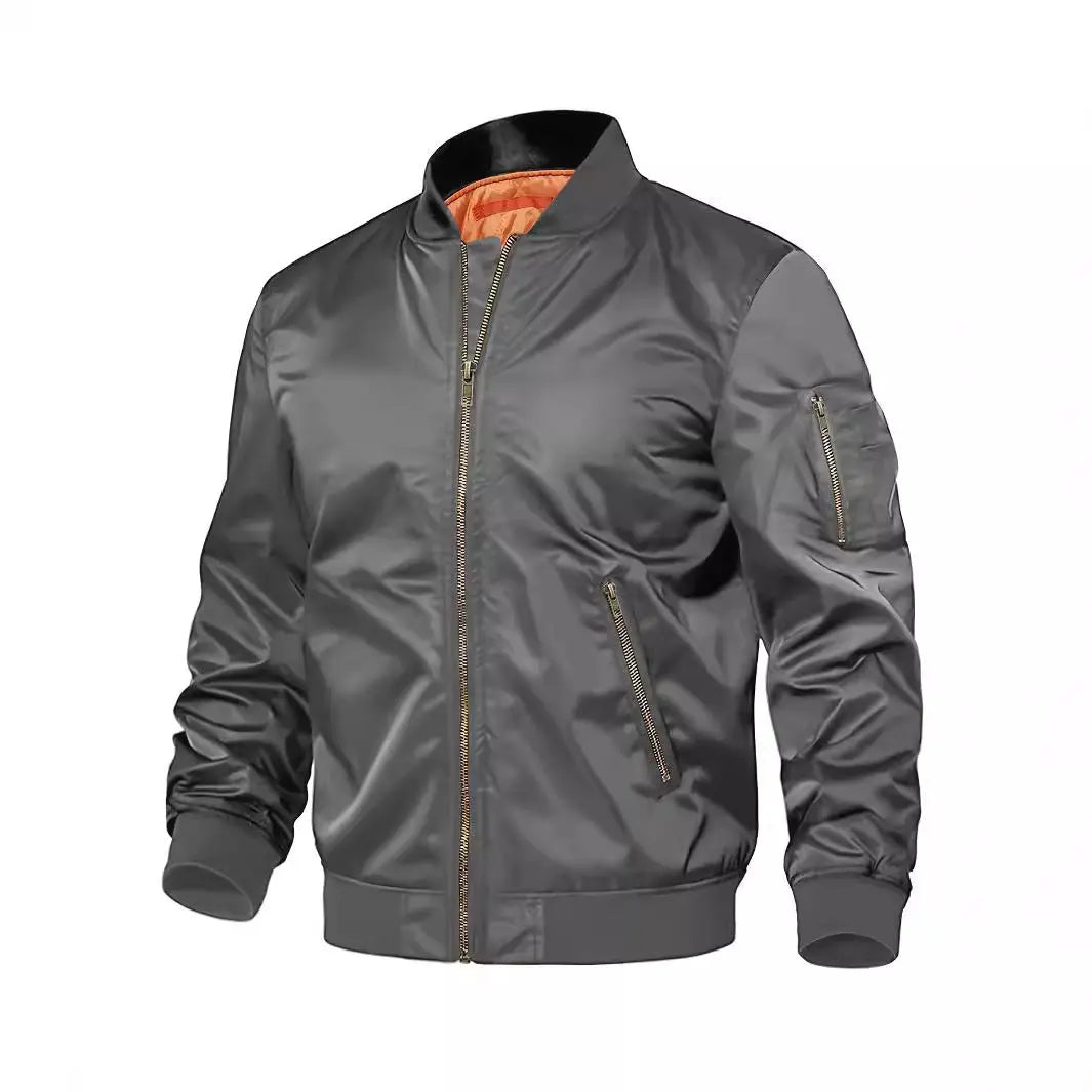 Mens Jacket New Spring Autumn Male Baseball Jackets Pilot Men Outwear Coat Zipper Men&