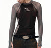 Tight Mesh Stitching Long Sleeves