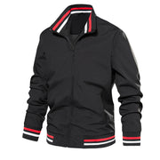 Men's Bomber Jacket Lightweight Casual Windbreaker Spring Fall Zip Up Coat