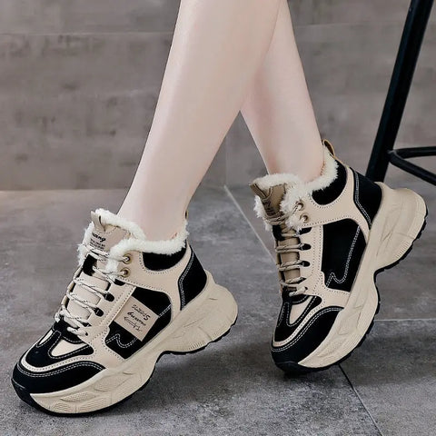 Winter Thermal Fleece-lined Sneakers Women Douson Odeh