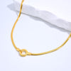 Fashion Retro Thin Flat Snake Bone Necklace