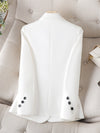 Spring And Autumn Khaki Suit Jacket For Women's Slimming