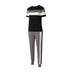 Fashion Women Sets Short Sleeve Tops High Waist Pant Douson Odeh