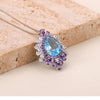 Women's All-match Natural Amethyst Pendant Necklace