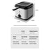 Electric air fryer skewer machine with specifications including power, size, and capacity.