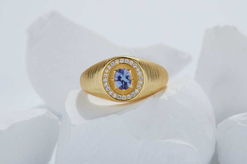 S925 Sterling Silver Zircon Ring