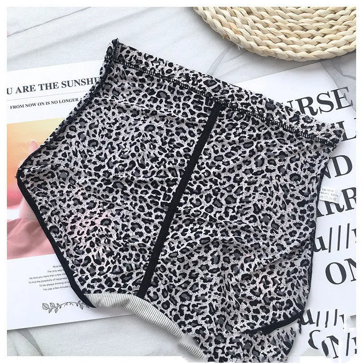 Belly Contracting Hip Lifting Sexy Seamless Leopard Print High Waist Soft Breathable Underwear For Women Douson Odeh