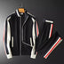 Men's Stand Collar Sweater Trousers Sports Casual Suit Stitching Two-piece Suit