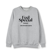 Fleece crew neck sweater coat