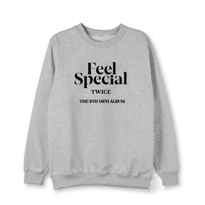 Fleece crew neck sweater coat