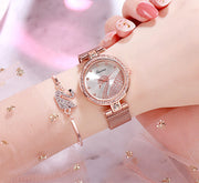 Fashion bracelet necklace ring ladies watch set