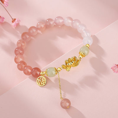 Original Gradient Agate Bracelet Women's S925 Sterling Silver