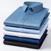 Fashion High Elastic Ice Silk Men's Short Sleeve Shirt