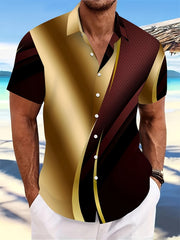 Men's T-shirt Color Series 3D Printed Short Sleeve