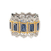 Hand-brushed zircon ring