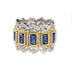 Hand-brushed zircon ring