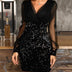 Sexy hip wrap dress