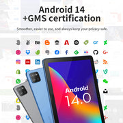 G-tab T9 Rockchip RK3562 Quad Core 3GB 3GB RAM 64GB ROM 10.1 Inch Android 14 Tablet PC  Grey