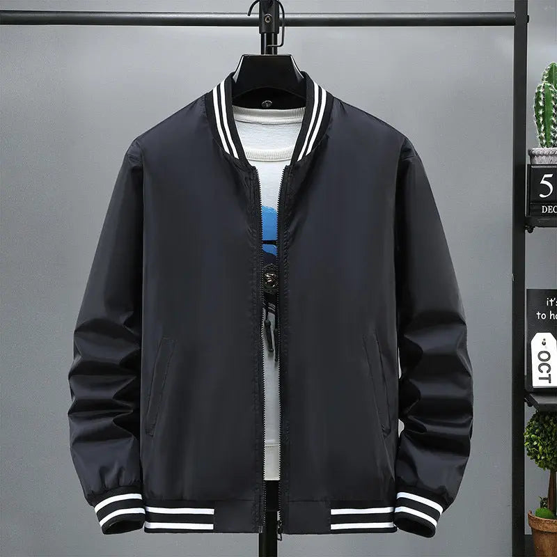 Stand Collar Jacket Spring And Autumn New Loose All-matching Casual Douson Odeh