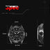 Outdoor Sports Pointer Solar Rechargeable Luminous Waterproof Long Endurance Light Driving Round Watch