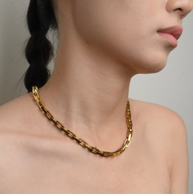 Square 316L Steel Bracelets Necklace For Men And Women