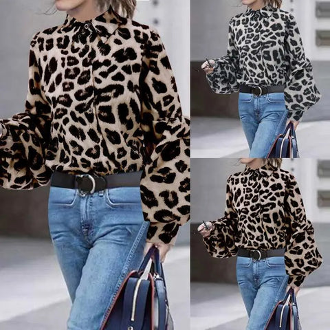 Women Sexy Leopard Print  Tops Douson Odeh