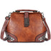 Women Handbag Leather Small Doctor Bag Women Shoulder Bag Female Crossbody Handbag Lock Chain Rivets Girls Vintage Women Bags