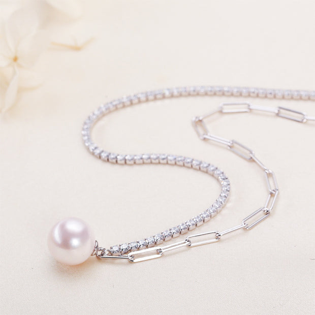 Simple Elegant Freshwater Pearl Necklace For Women