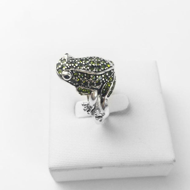 Female Personality Niche Design Glamour Exaggerated Frog Ring