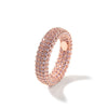 Copper Inlaid Zircon Full Diamond Ring Personality Simple Men