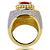 Men's Gold Plated Zircon Ring