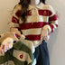 Autumn New Fashion Striped Clothes Women Douson Odeh