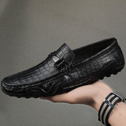 Leather Casual Non-Slip Driving Shoes Lazy Shoes