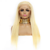 Golden Long Straight Lace Front Wig