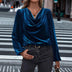 Women's Pile Collar Long Sleeve Top