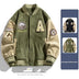 American Retro Loose Letter Baseball Jacket Douson Odeh