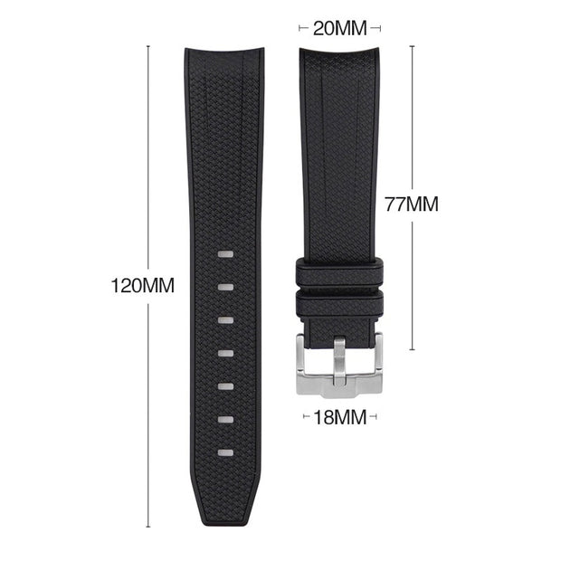 Liquid Silicone Curved Strap Watch Accessories