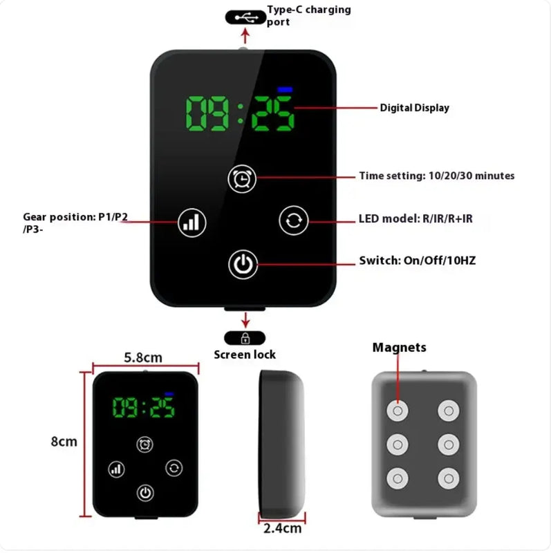Infrared Knee Pain Relief Massager with Red Light Therapy Mi tienda