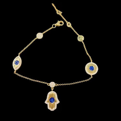 NecklaceWomen's Demon Eye Necklace Bracelet Earrings