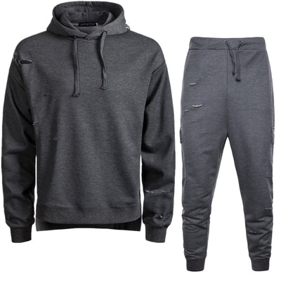 Sweater Suit Sports And Leisure Men's Ripped Suit