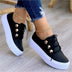 Lace-up Flats Sneakers Women Rivet Casual Shoes Douson Odeh