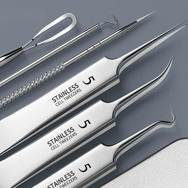 8pcs Ultra-fine Beauty Salon Acne Needle Tool Set