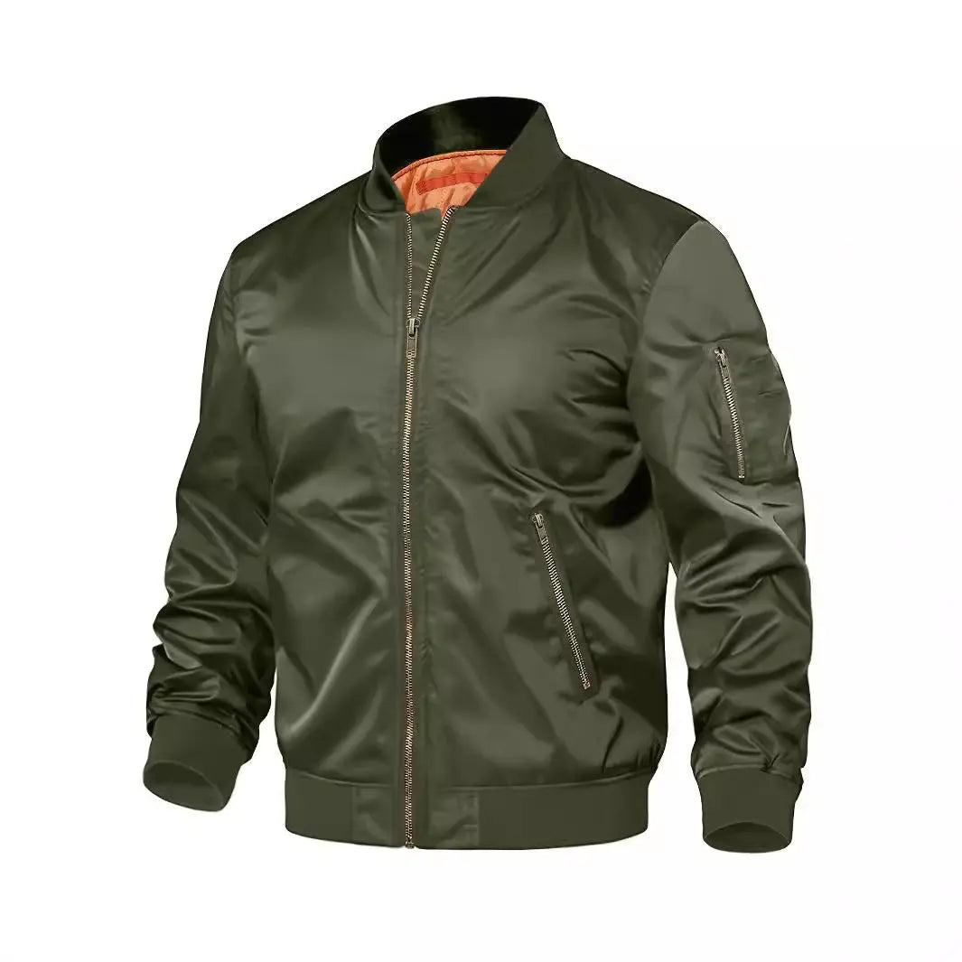 Mens Jacket New Spring Autumn Male Baseball Jackets Pilot Men Outwear Coat Zipper Men&