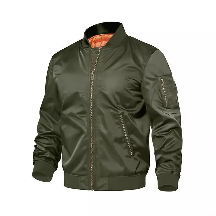 Mens Jacket New Spring Autumn Male Baseball Jackets Pilot Men Outwear Coat Zipper Men&