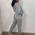 Women Sweatsuit Set 2 Piece Outfits Casual Hoodies Tops And Sweatpants Jogger Tracksuits Loose Trousers