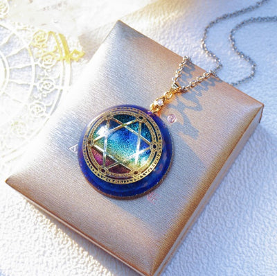 Guardian Stone Lucky Jupiter Character Crystal Necklace