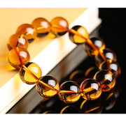 Female Kumquat Yellow Pixiu Natural Crystal Bracelet For Men And Women