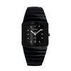 Men's Square Silver Diamond Quartz Watch