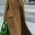 European And American Women's New Long Sleeved Large Woolen Overcoat